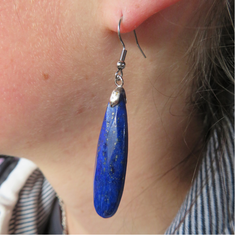 PS52 Lapis Lazuli Long Earrings