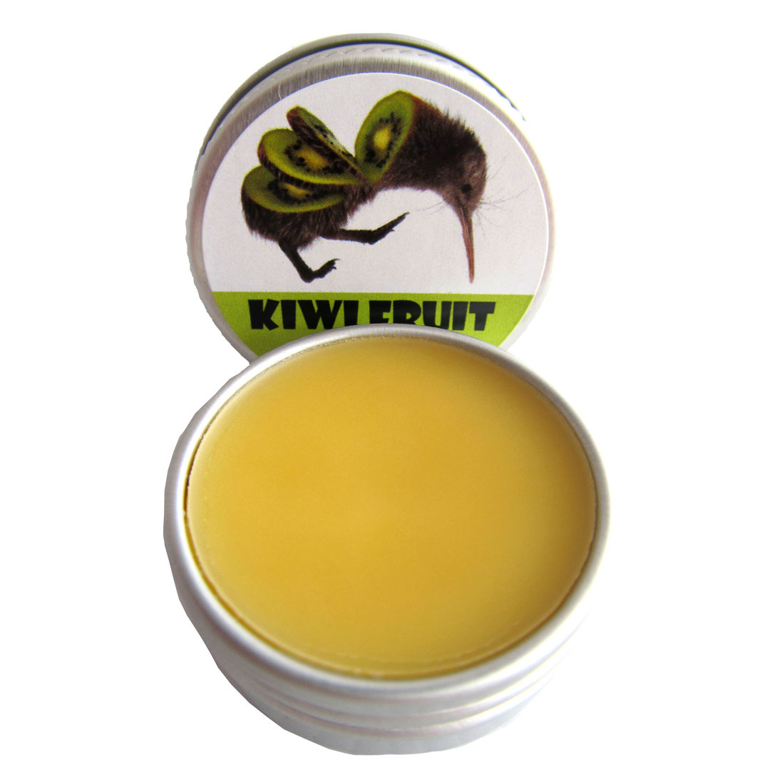 Kiwifruit seed oil lip balm 10g tin made in New Zealand Wildside Gifts