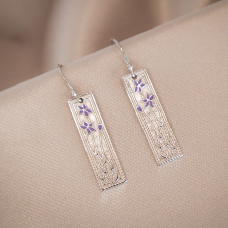 Royal Bluebell Sterling Silver Drop Earrings