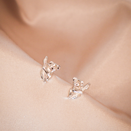 Koala Sterling Silver Studs