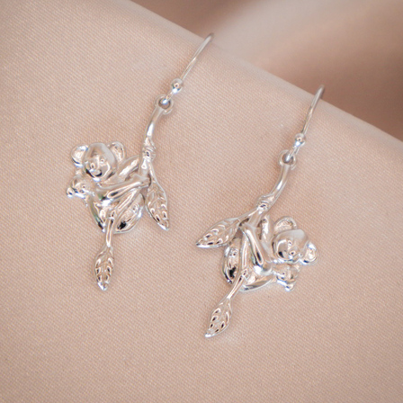 Koala Sterling Silver Drop Earrings