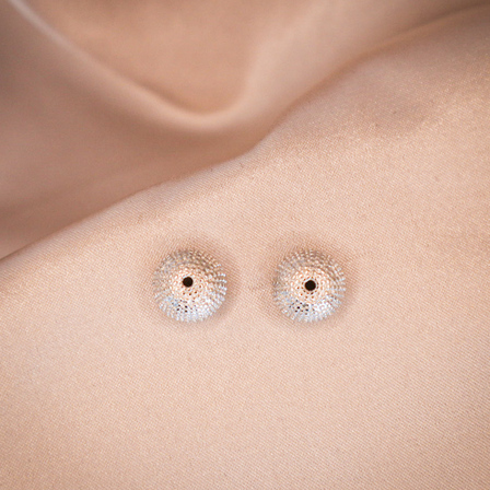 Sterling Silver Sea Urchin Studs
