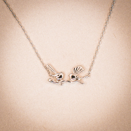 Sterling Silver Fantail Necklace