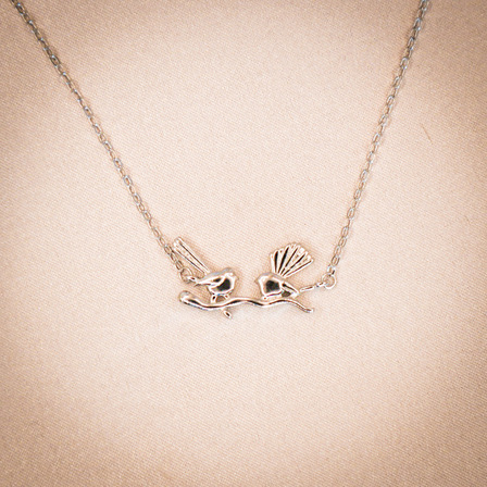 Sterling Silver Fantail Necklace