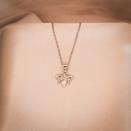 Silver Bee Pendant