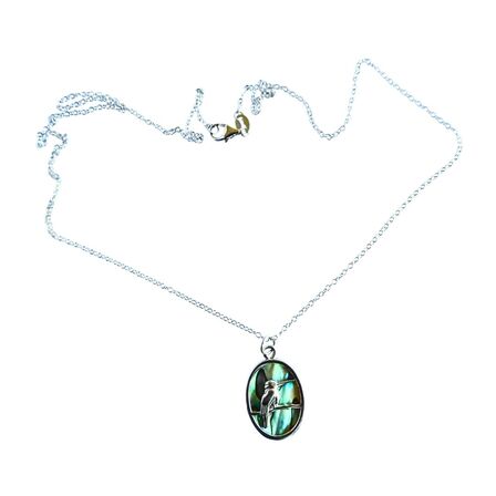 Kingfisher Paua Pendant
