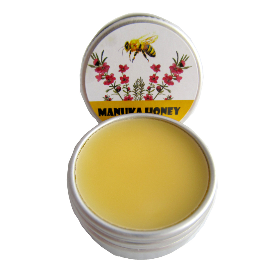 Manuka honey lip balm 10g tin made in New Zealand by Wildside Gifts