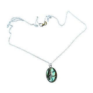 Kingfisher Paua Pendant